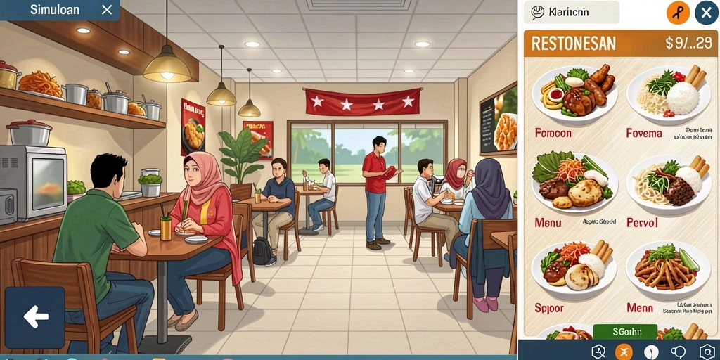 Tampilan awal permainan yang menarik perhatian.