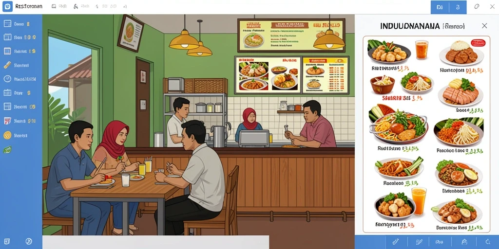 Tampilan menu utama yang intuitif dan menarik.