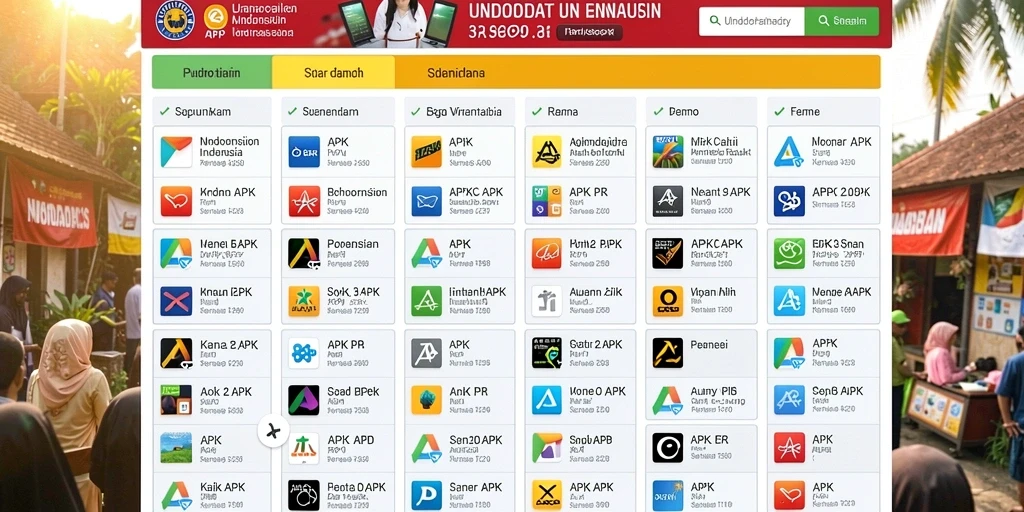 Tampilan menu utama yang menarik dan user-friendly.