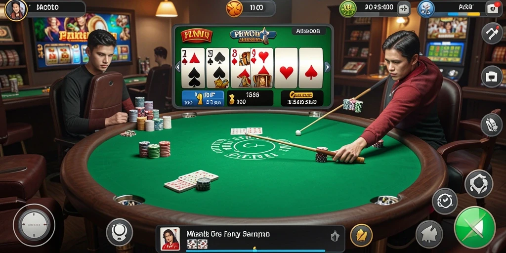 Screenshot menunjukkan antarmuka utama aplikasi IOSBET yang menarik.