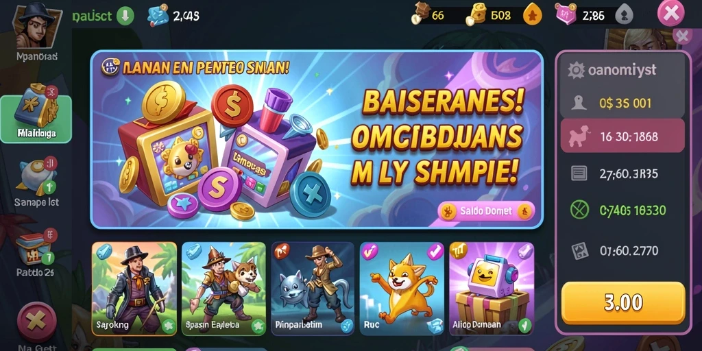 Tampilan awal yang menarik untuk memulai permainan.