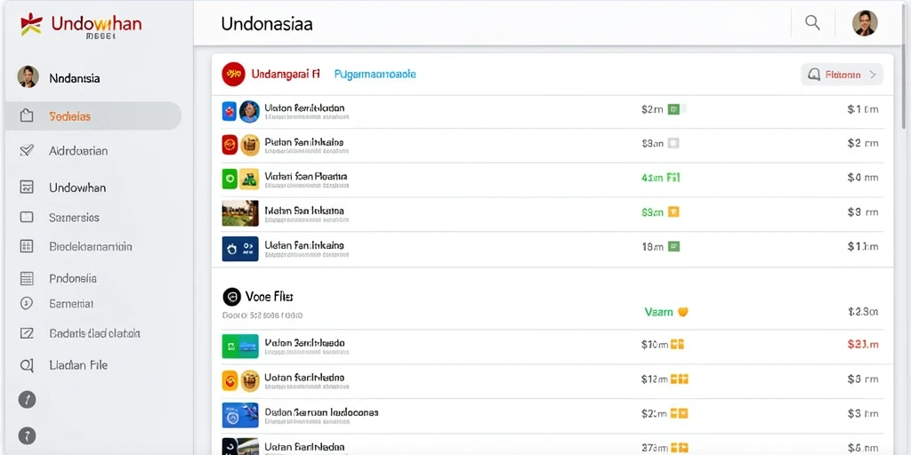 Tampilan antarmuka yang mudah dipahami.