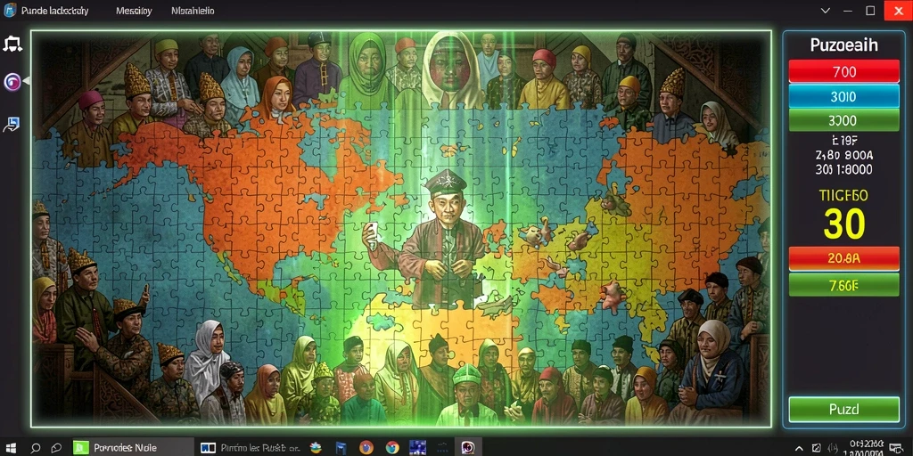 Tampilan awal game yang menarik dan dinamis.