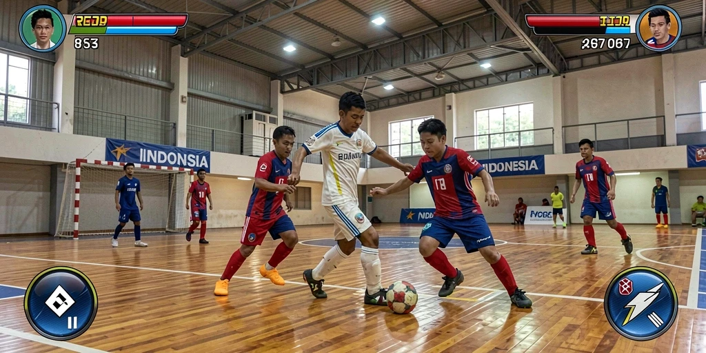 Tangkapan layar menampilkan aksi mendebarkan dalam permainan.