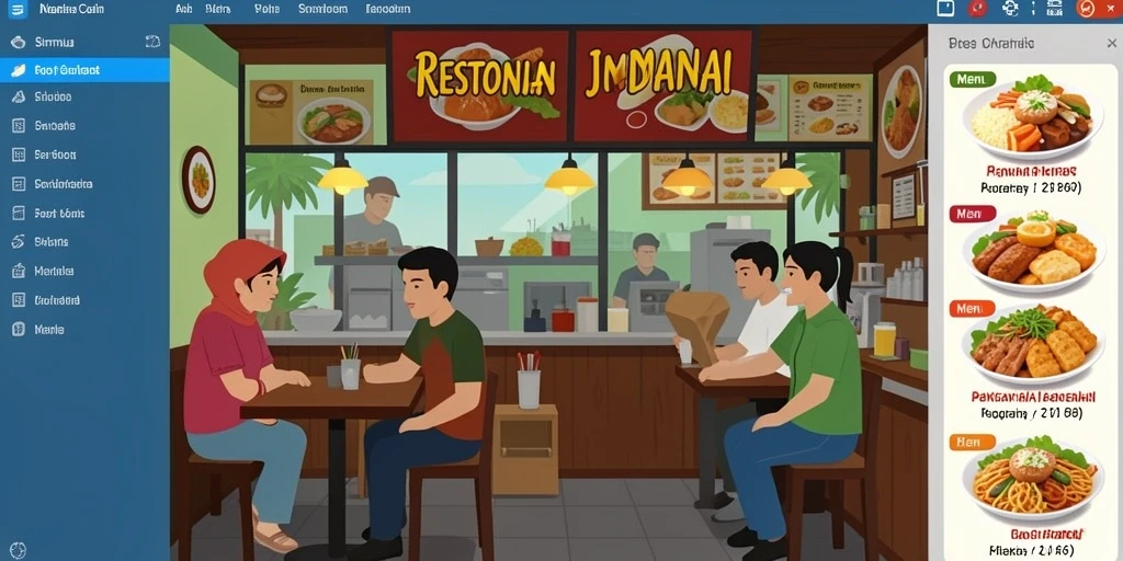 Tampilan awal yang menawan dengan grafis berkualitas.