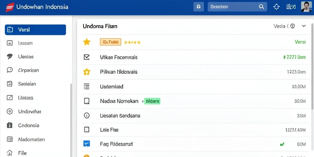 Tampilan antarmuka yang intuitif untuk pengguna.