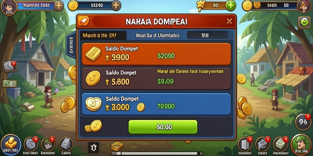 Tampilan menarik mesin slot bertema fantasi.