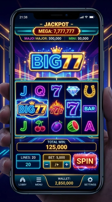 Galeri pratinjau visual big77 build APK resmi terbaru